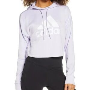 Adidas Women's Light Purple Hoodie